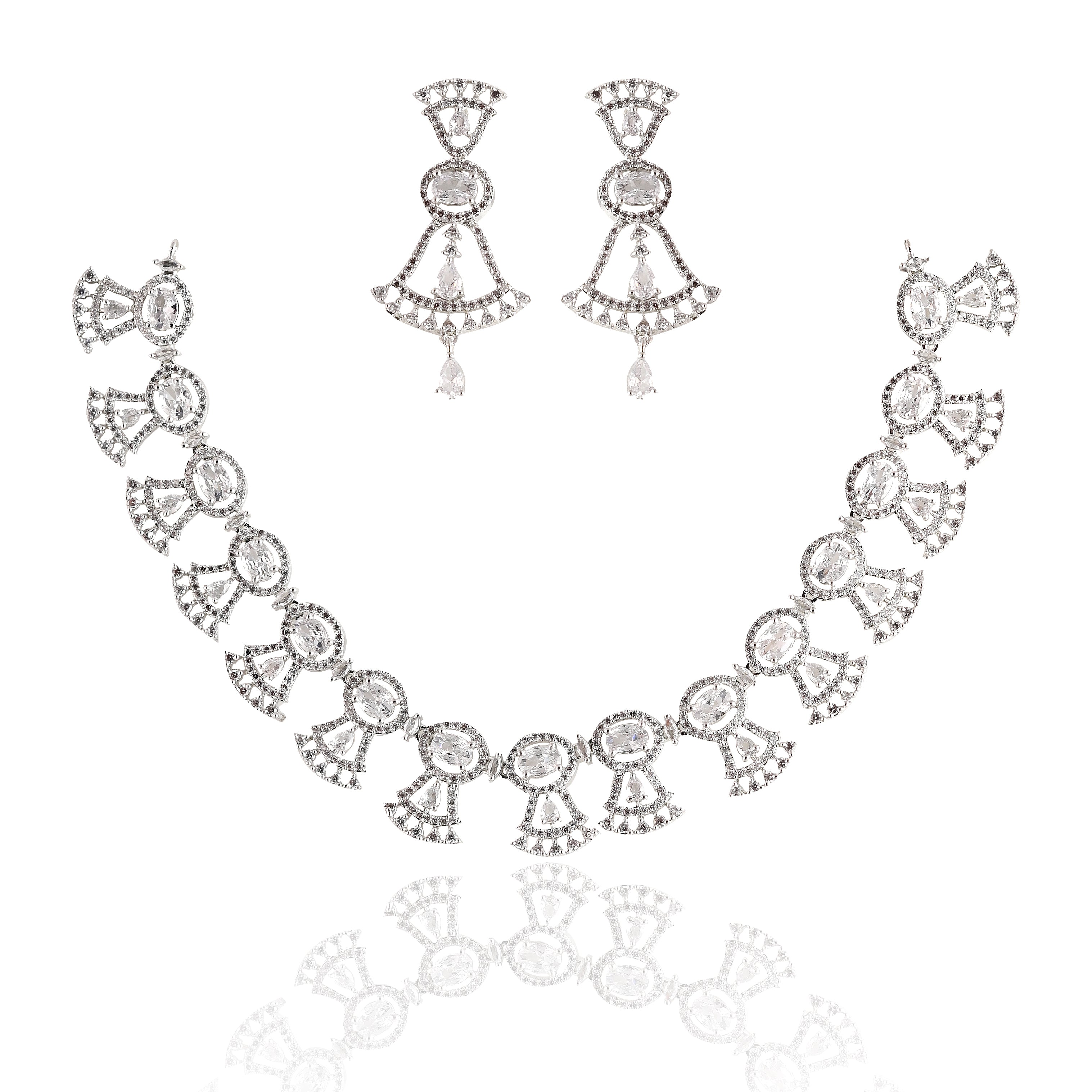 Zirconia Studded Necklace