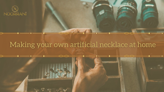 Making your own artificial necklace at home