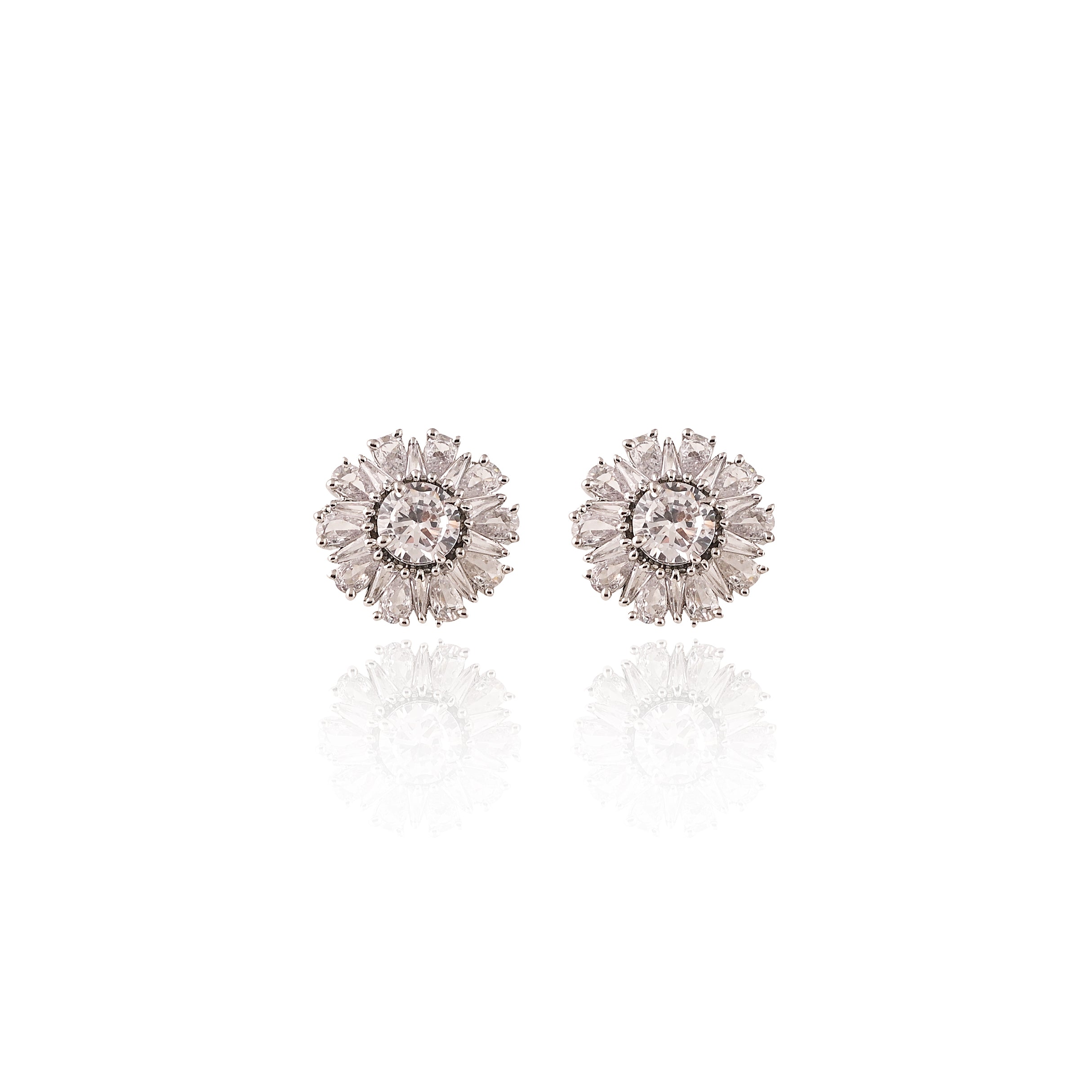 Sunny Petal Zirconia Studs