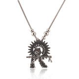 Divine Flute Oxidised Pendant