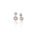 Luminescent Pearl Zirconia Earrings