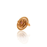 Petals Adorned Gold Ring