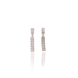 Shimmering Stream Zirconia Earrings