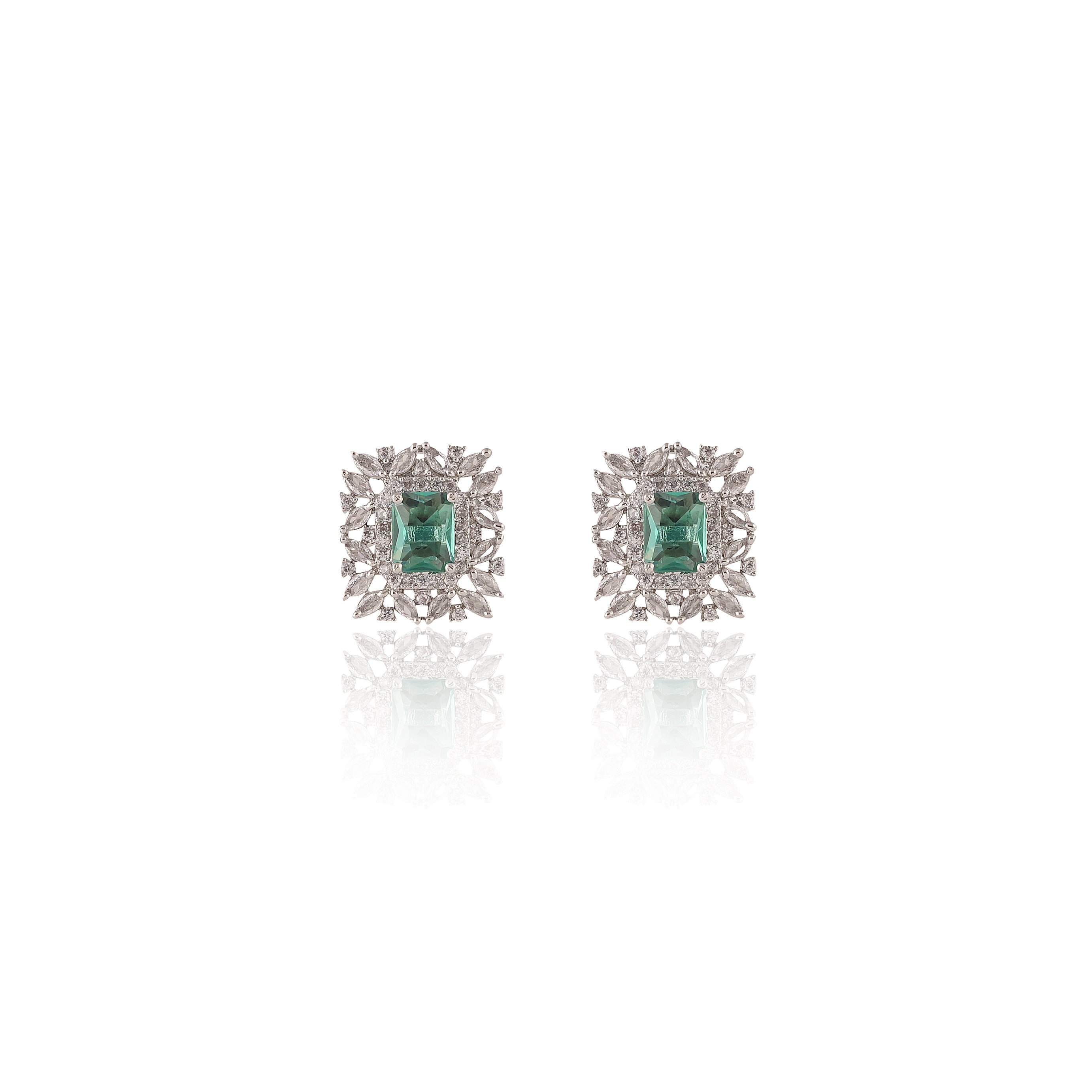 Shimmering Mesh Zirconia Studs