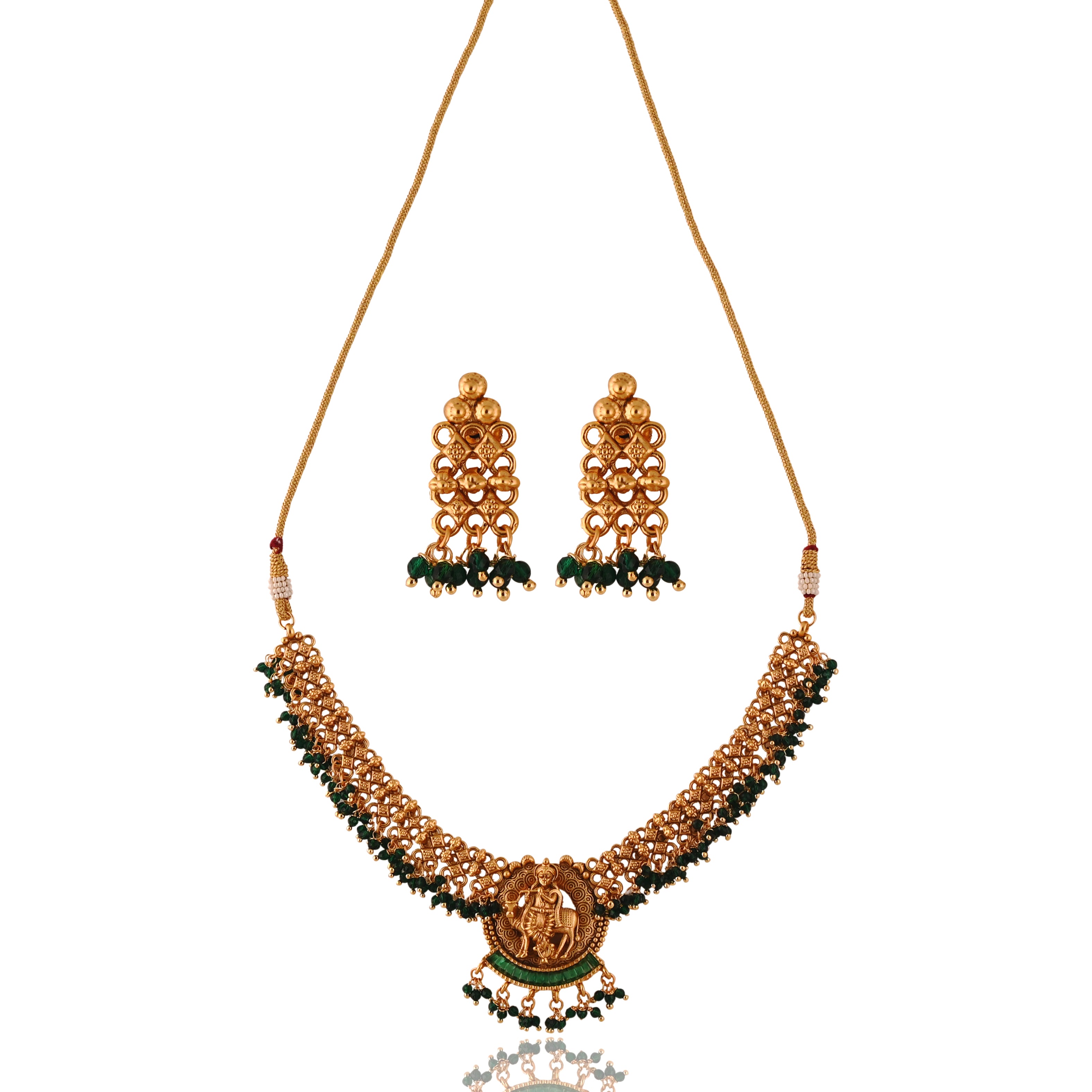 Krishna's Splendor Gold Necklace