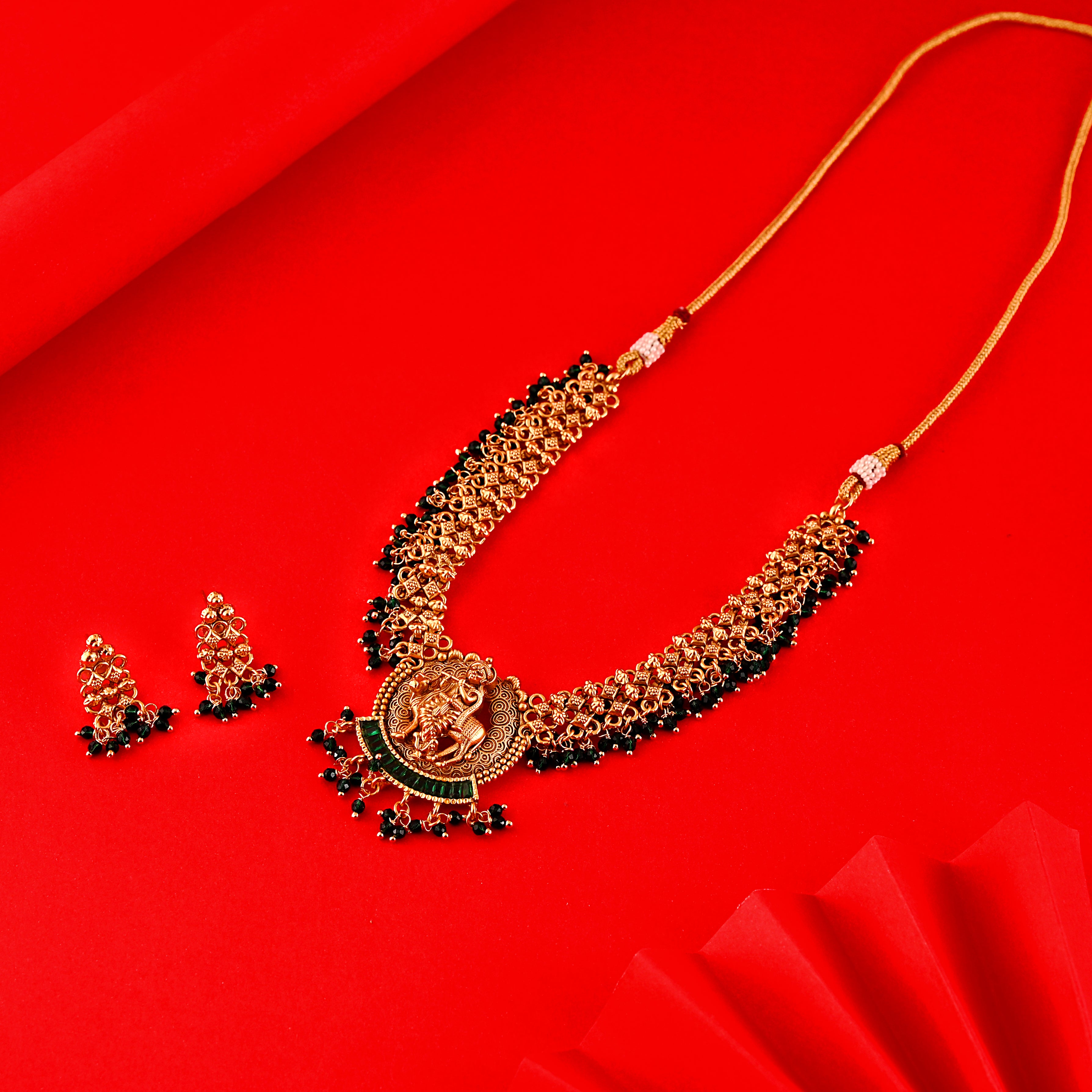 Krishna's Splendor Gold Necklace