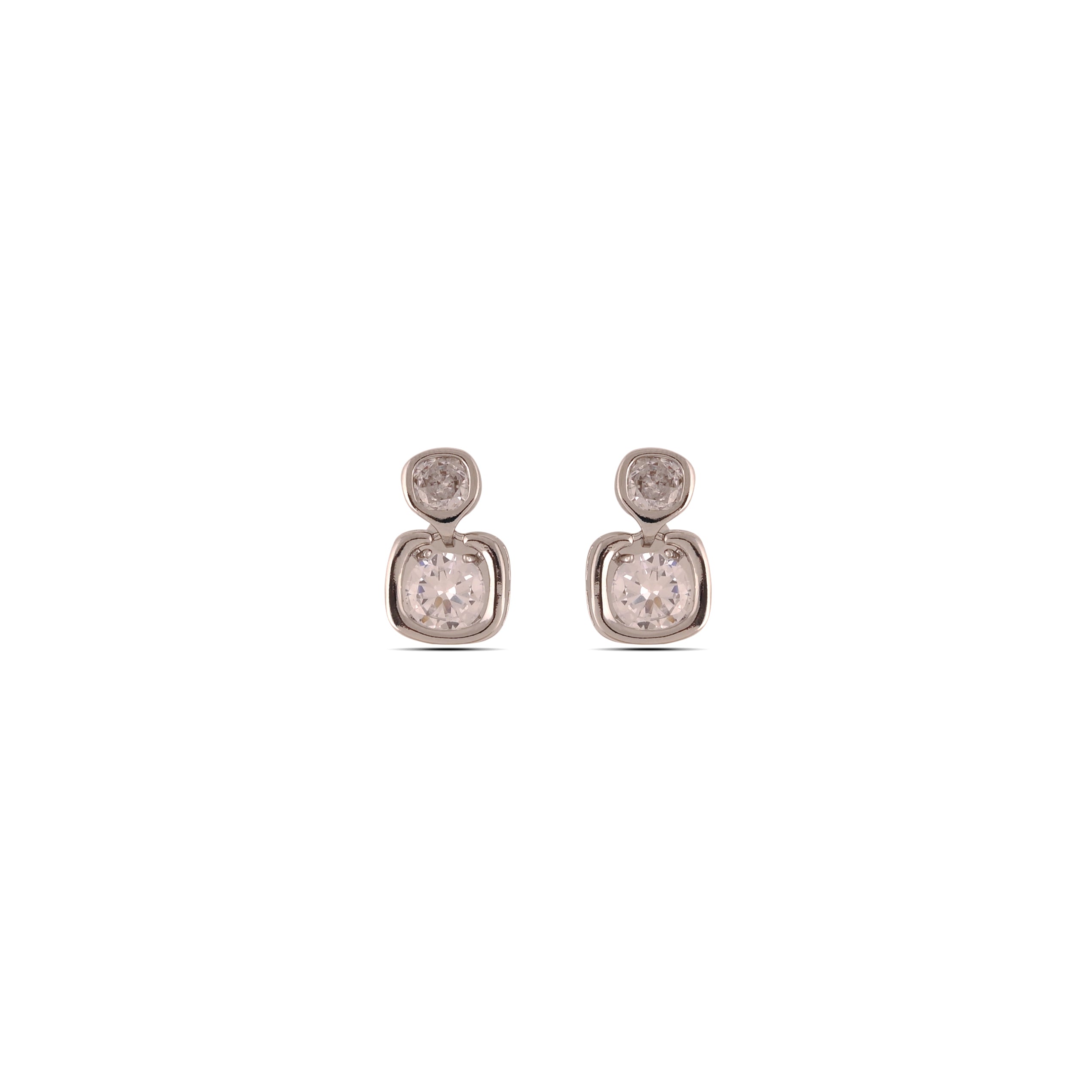 Glittering Gemstone Zirconia Studs