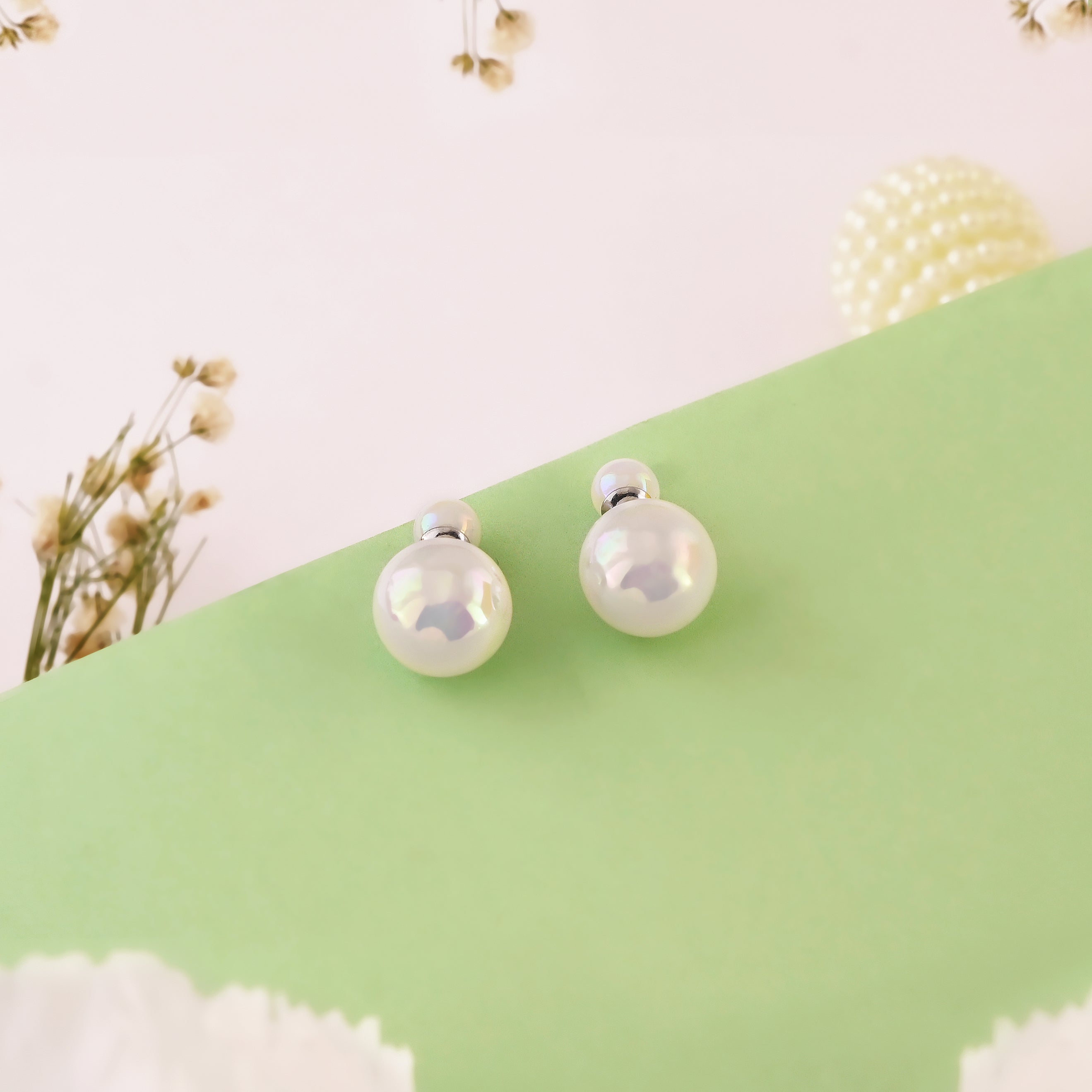 Pearl Kissed Mutable Studs