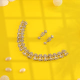 Hancrafted Zircon Studded Necklace