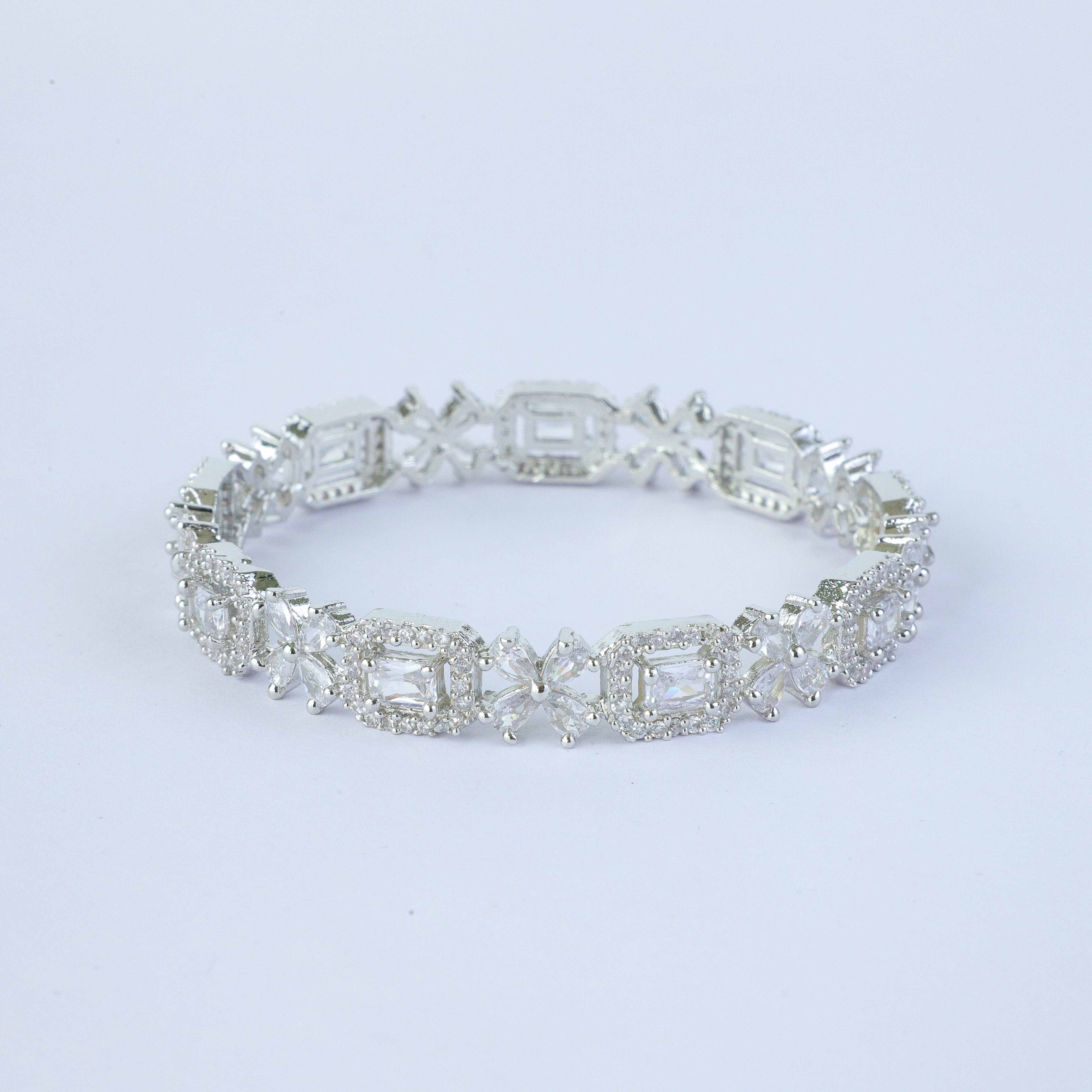 Crystal Trance Zirconia Bangles (Set of 2)