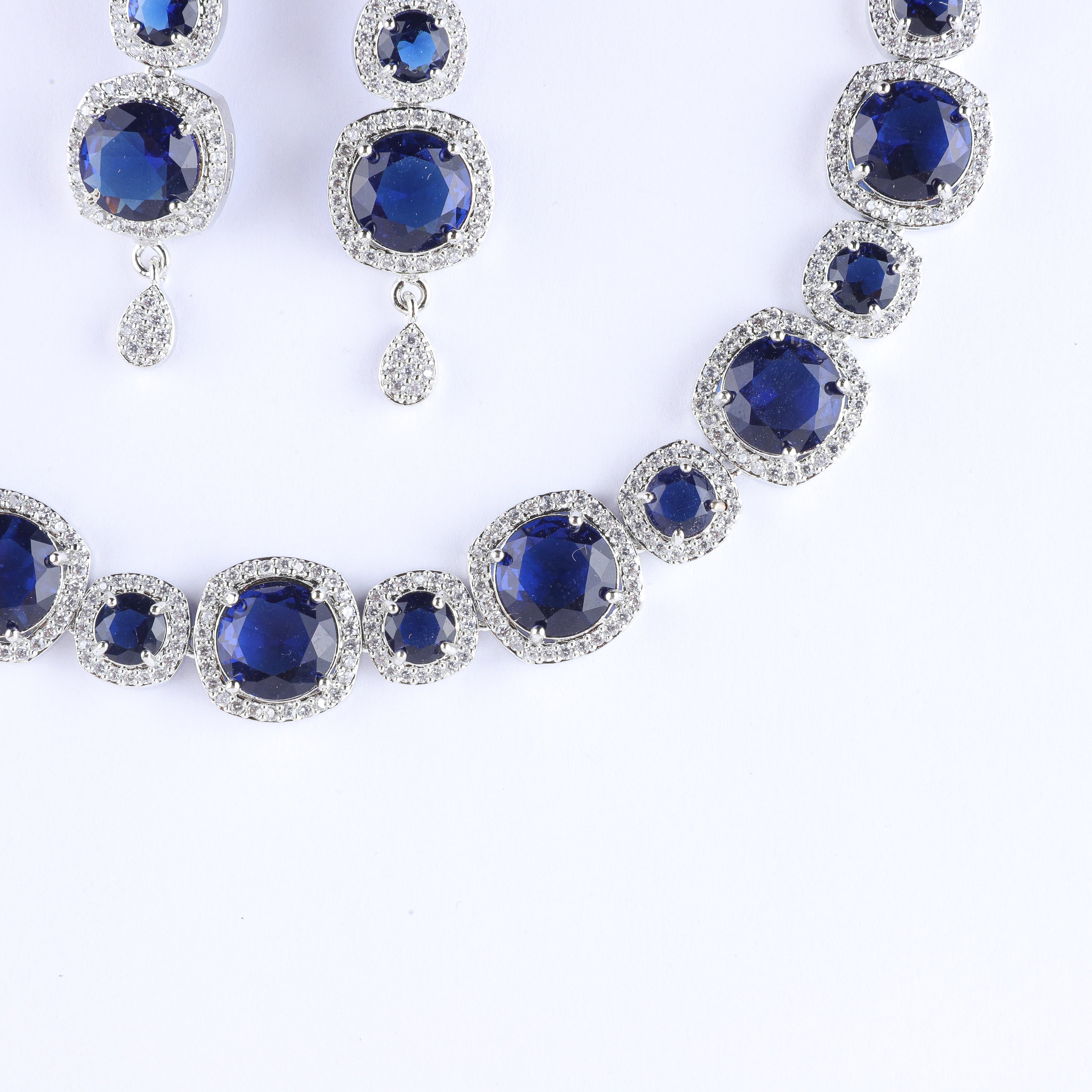 Elegant Studded Zirconia Necklace