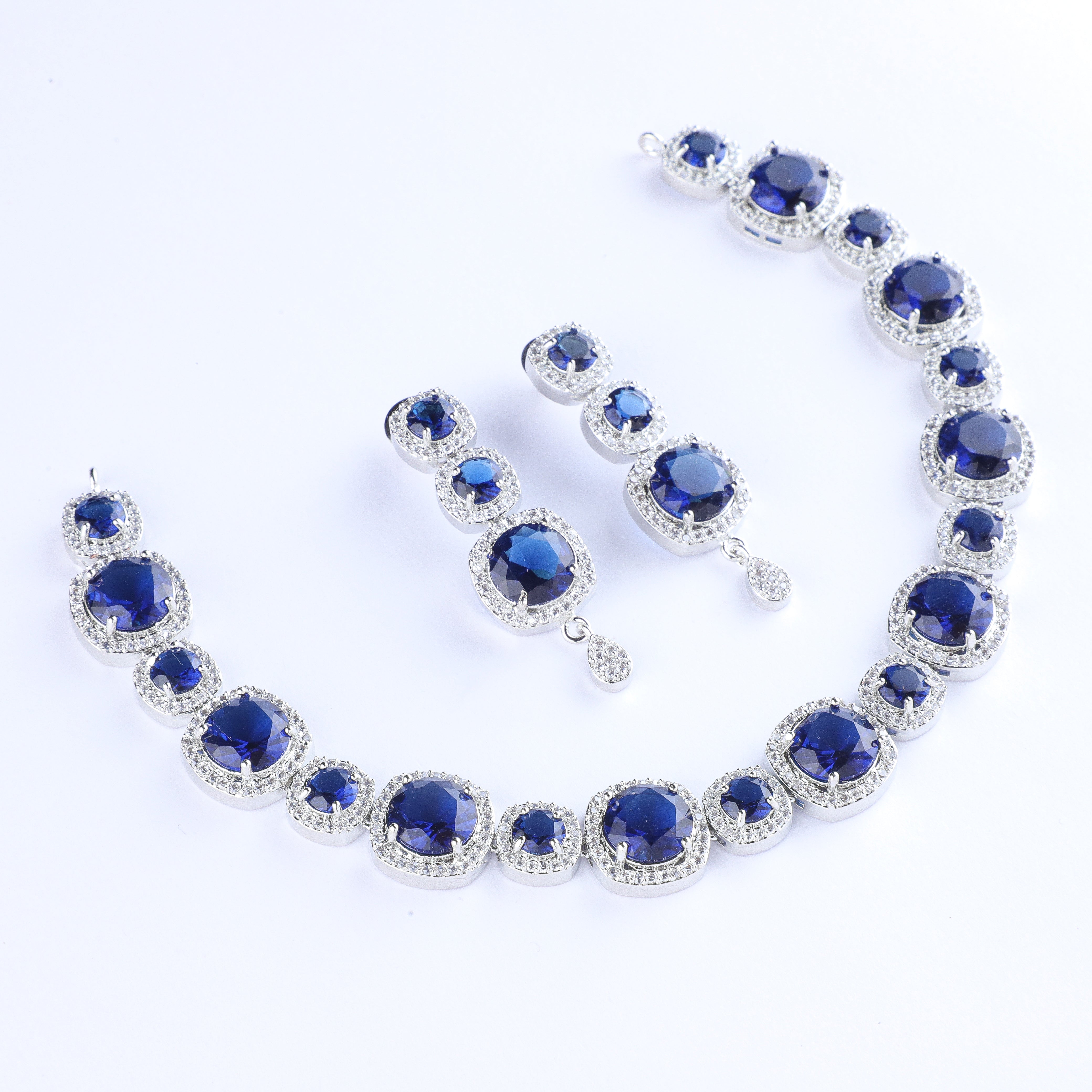 Elegant Studded Zirconia Necklace