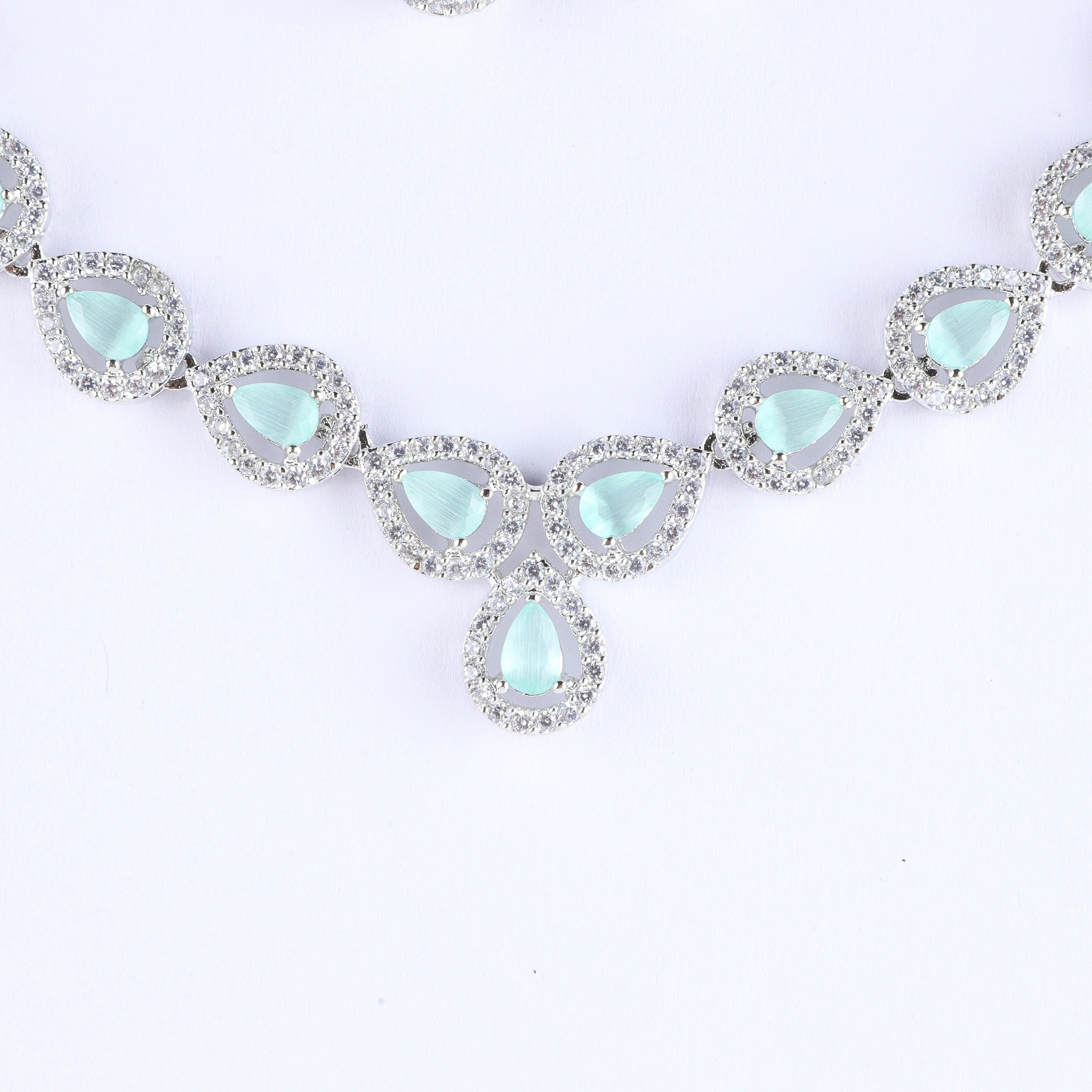 Spatter Zirconia Necklace