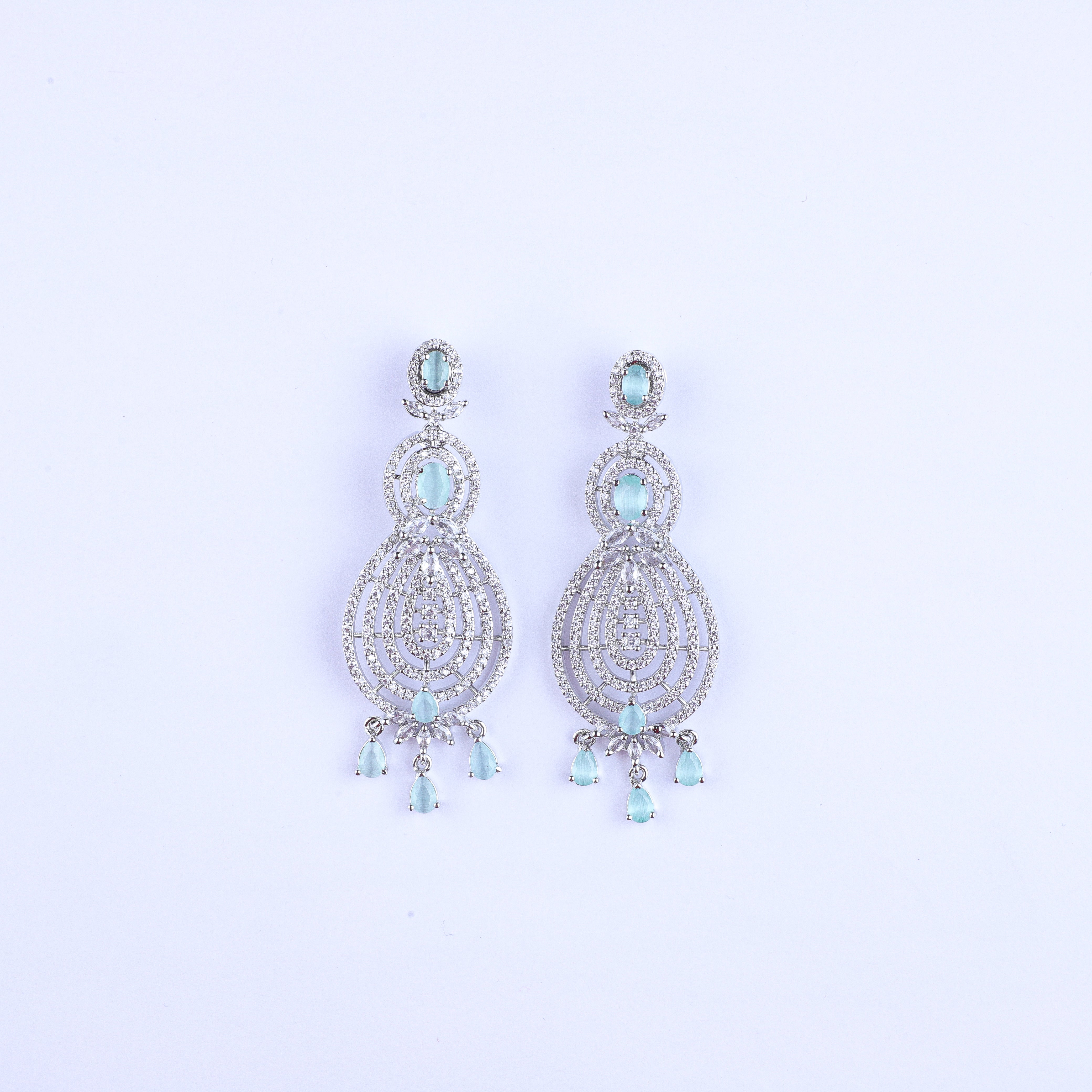 Sky Studded Chic Zirconia Earrings