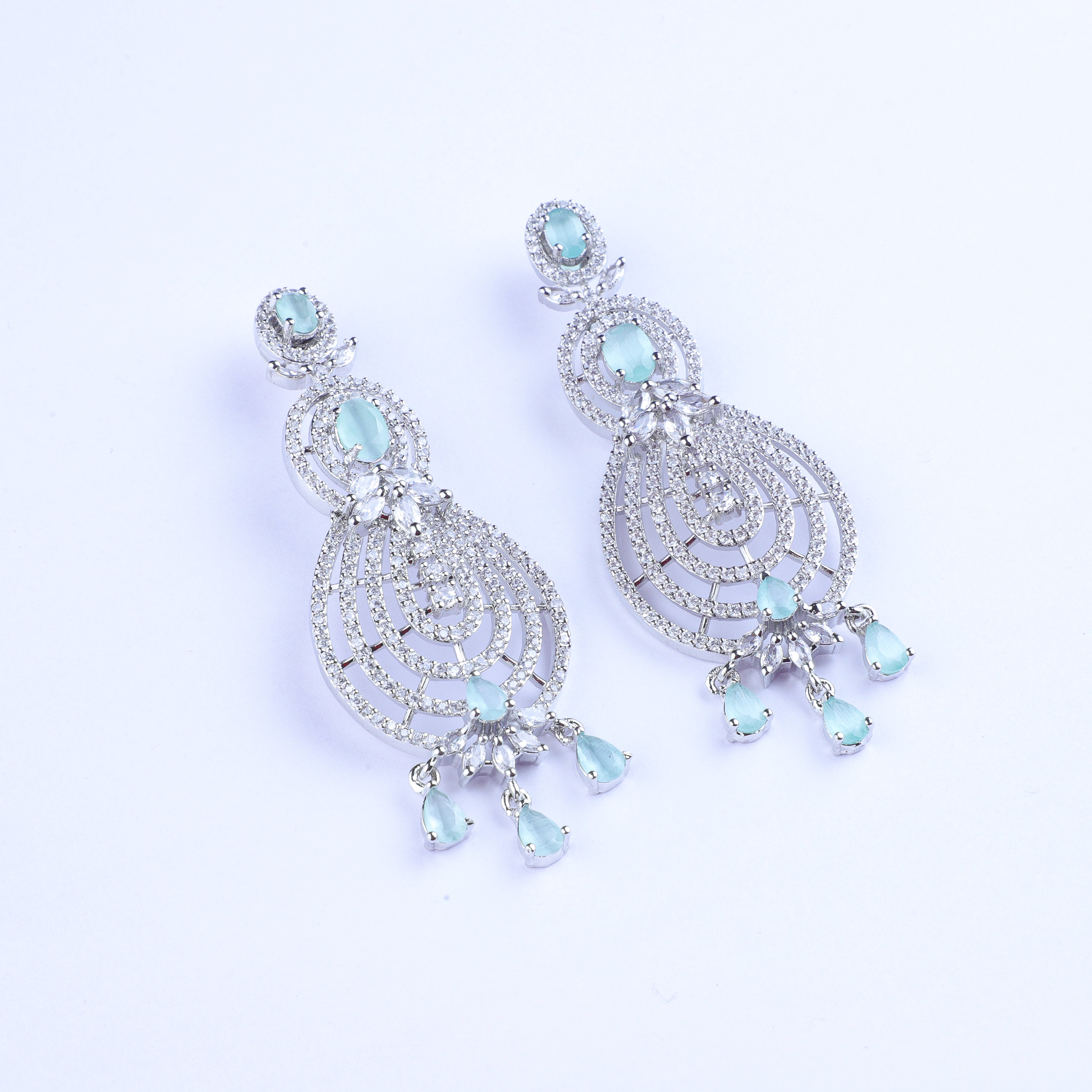 Sky Studded Chic Zirconia Earrings