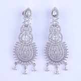 Radiant Rainfall Silver Zirconia Earrings