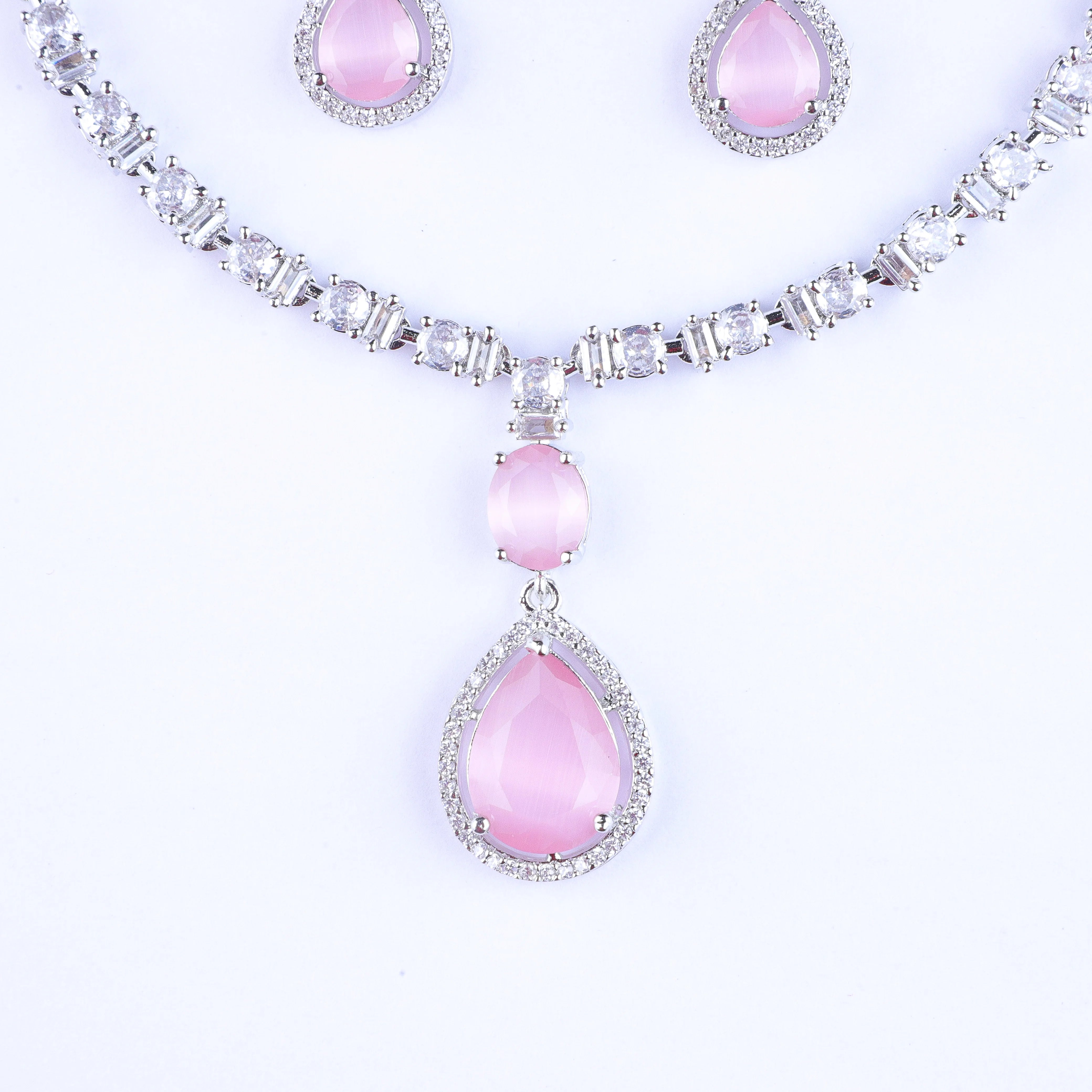 Subtle Spark Zirconia Neckalce