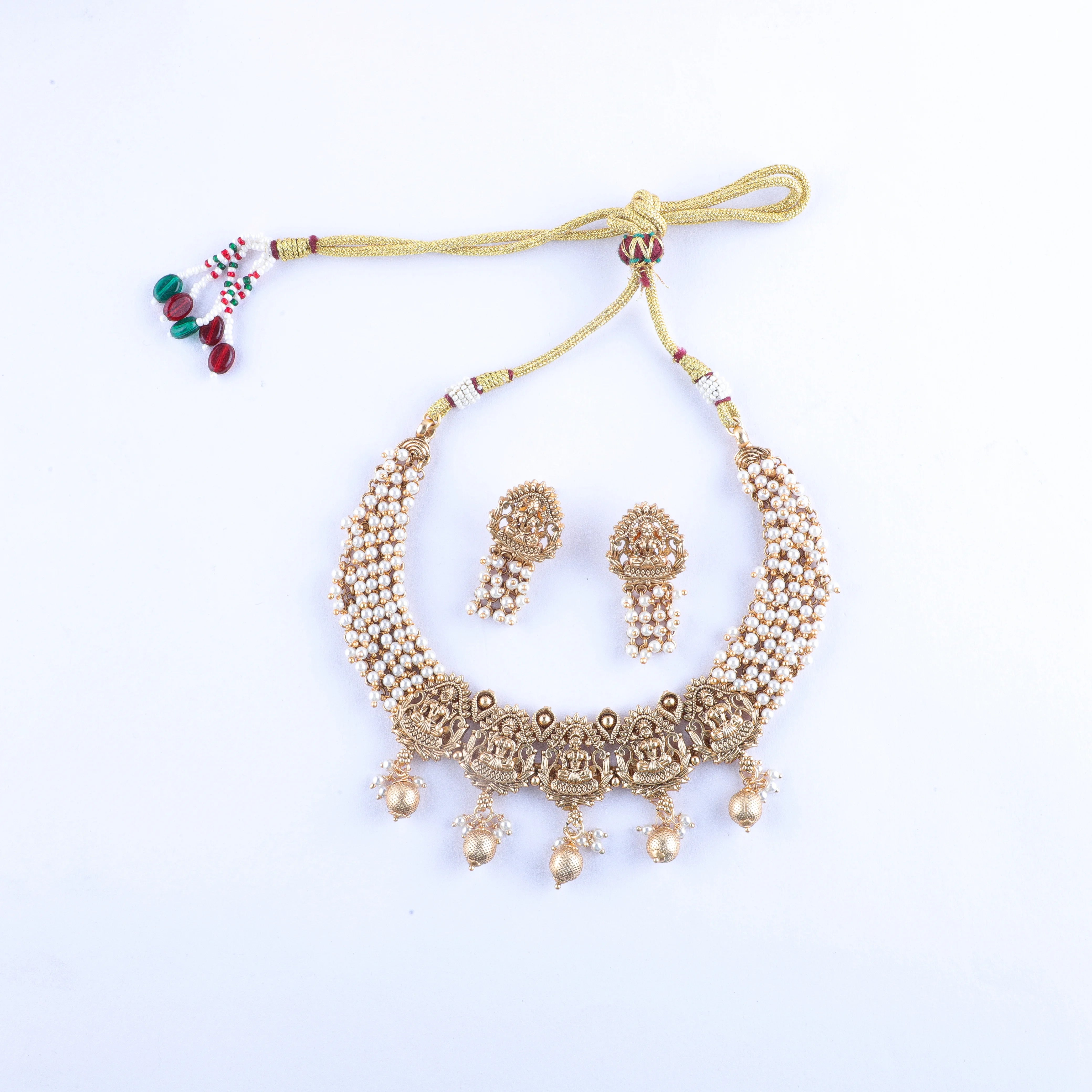 Baroque Gold and Pearl Necklace