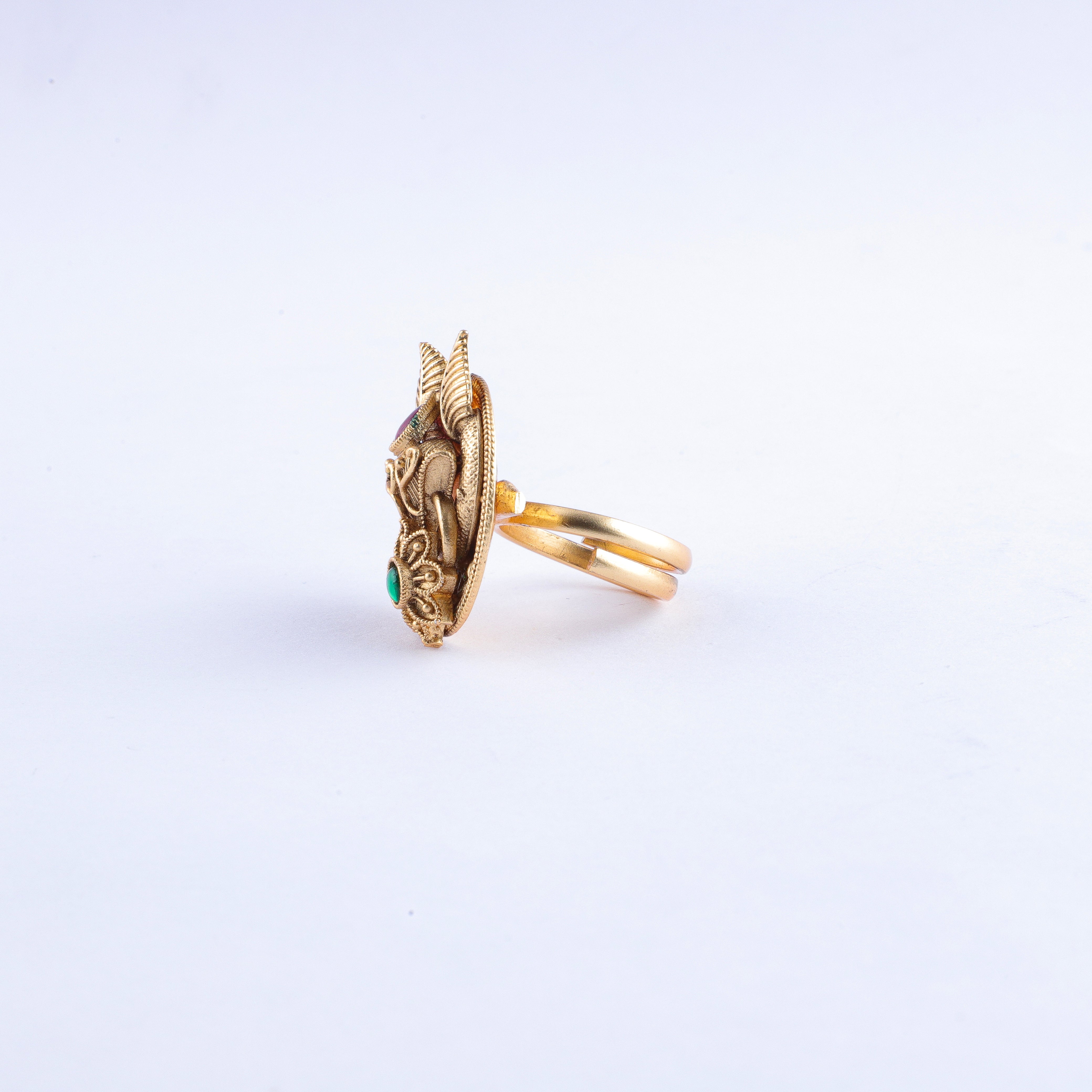 Golden Casacade Elegance Ring