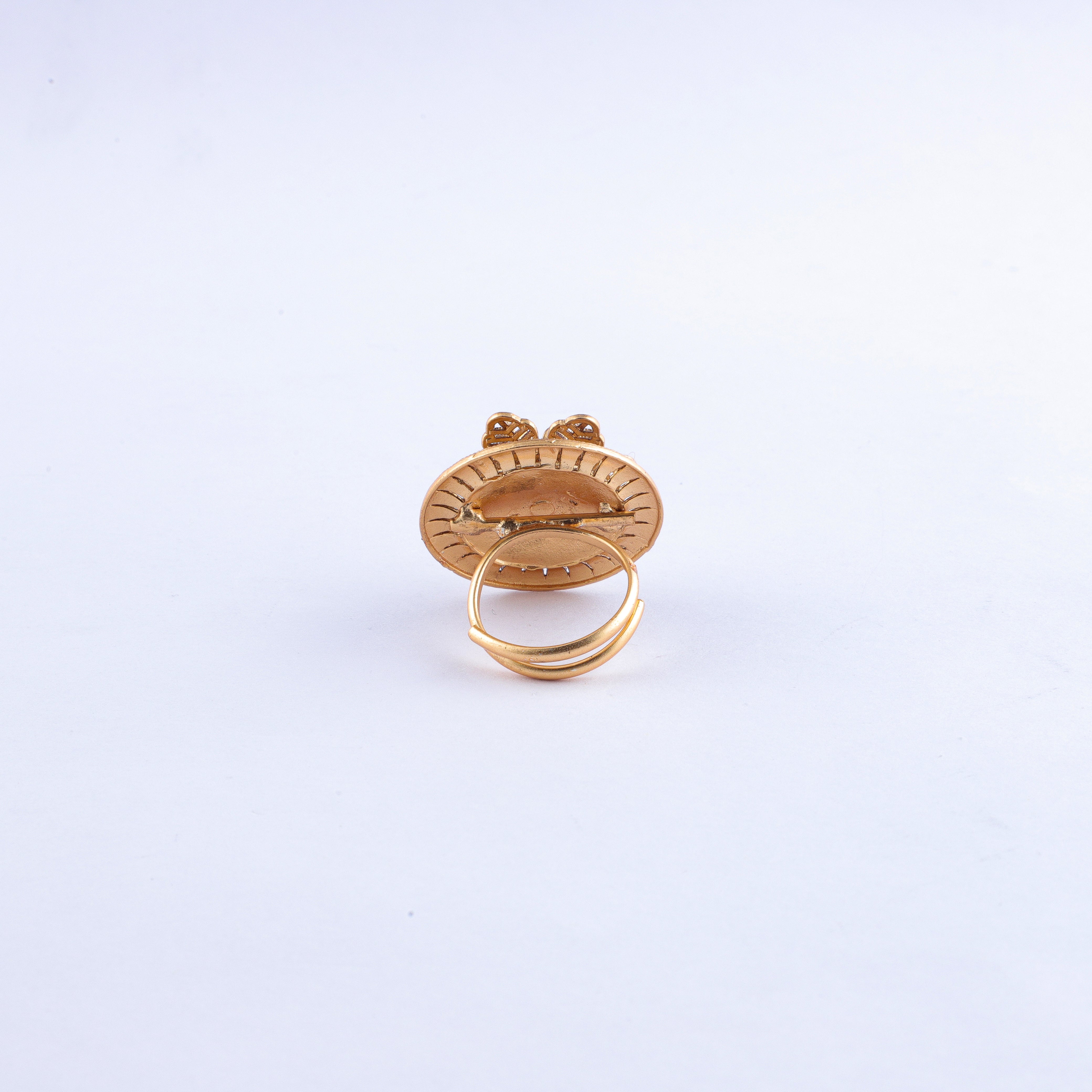 Gilded Rose Petal Ring