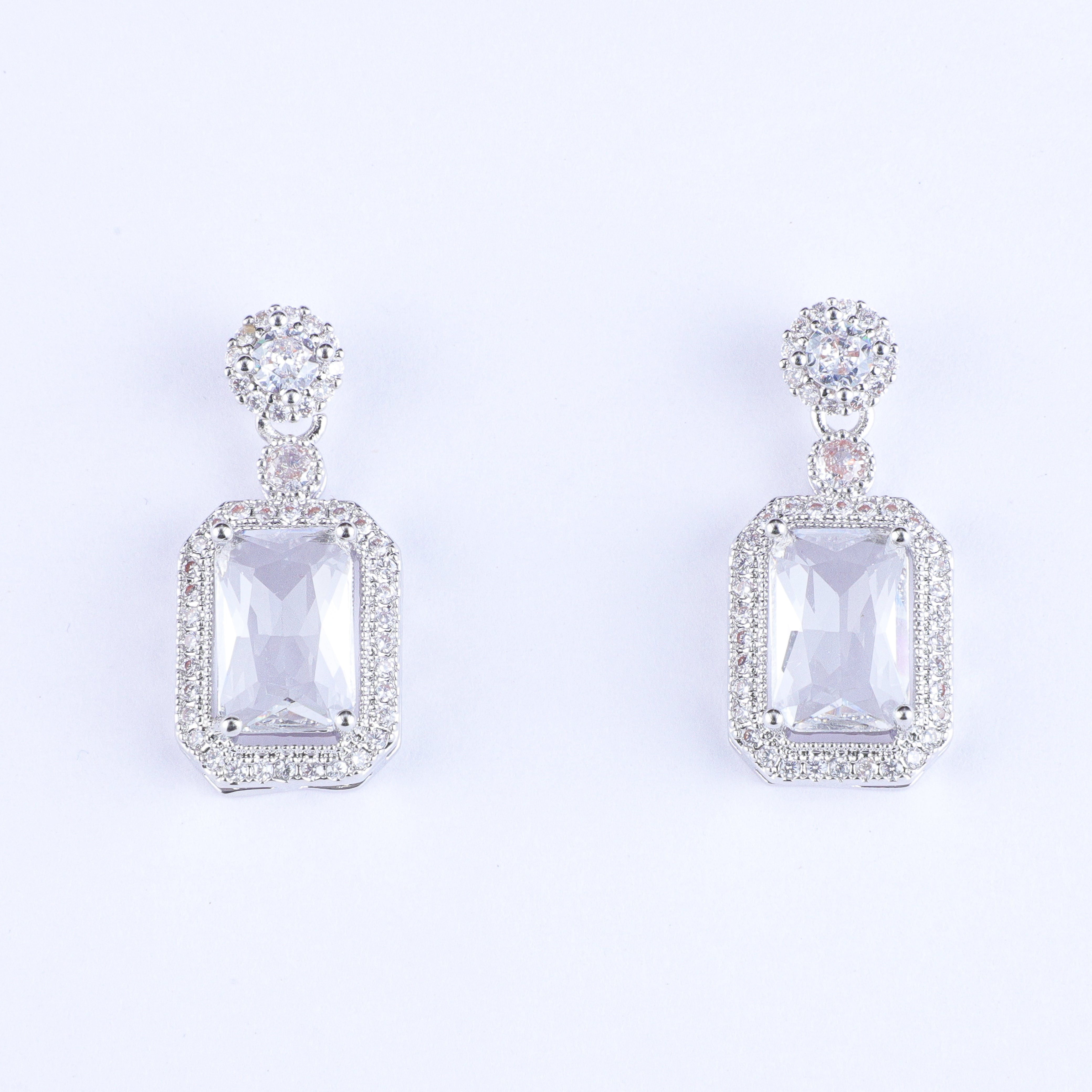 Serene Solitaire Zirconia Earrings