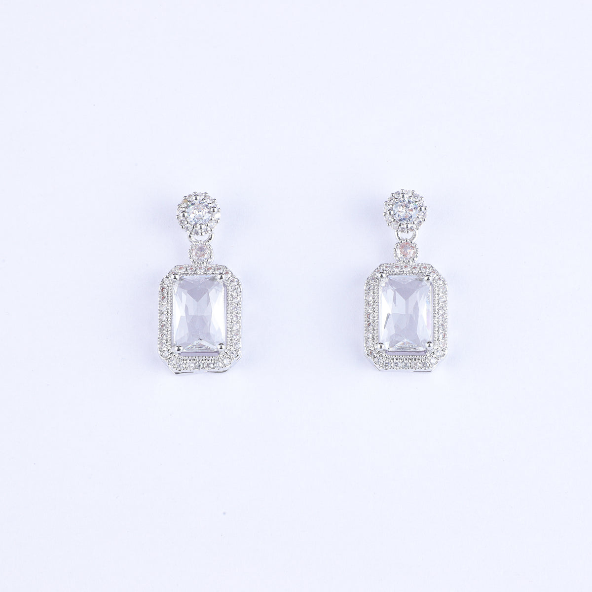 Serene Solitaire Zirconia Earrings