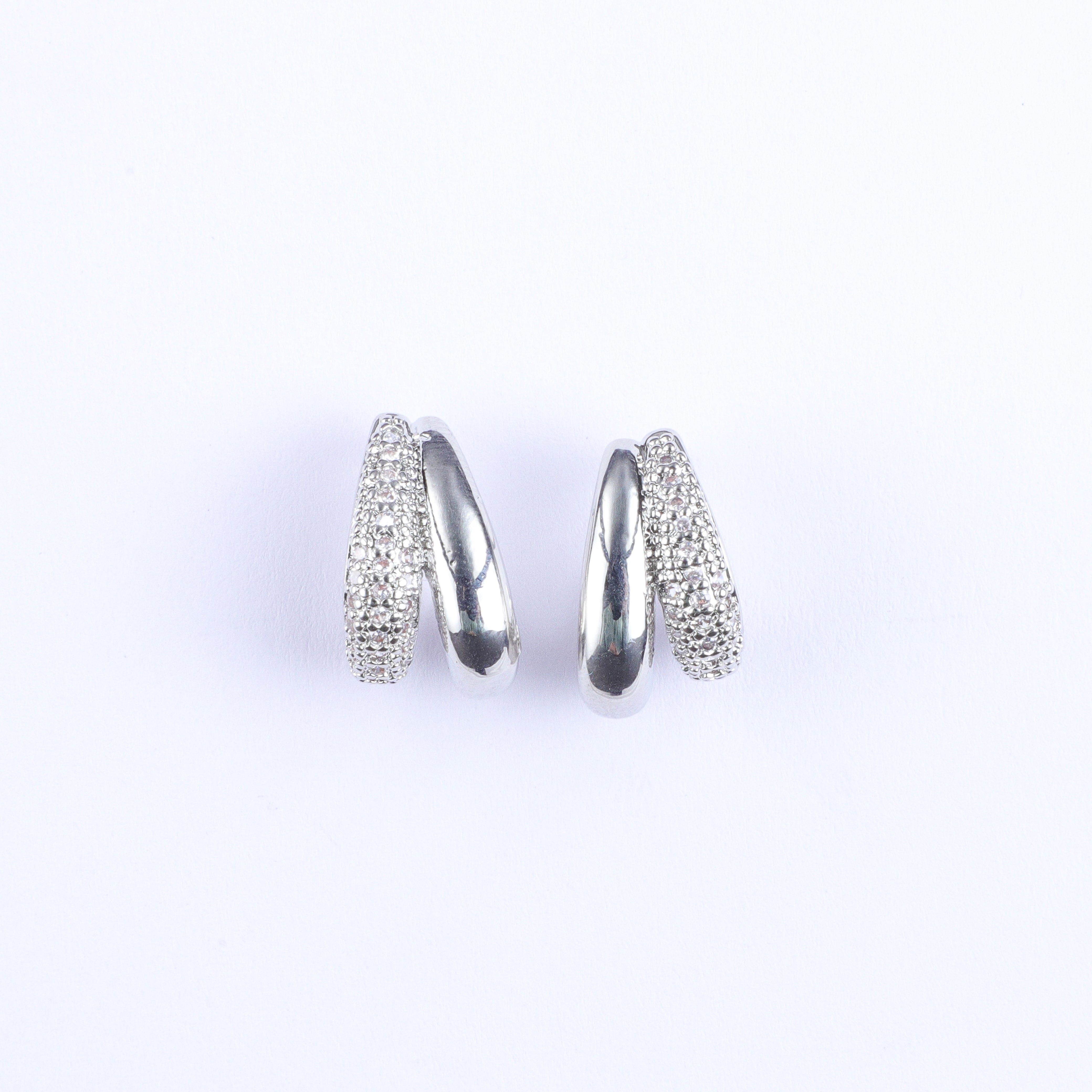 Petite Sparkle Hoops