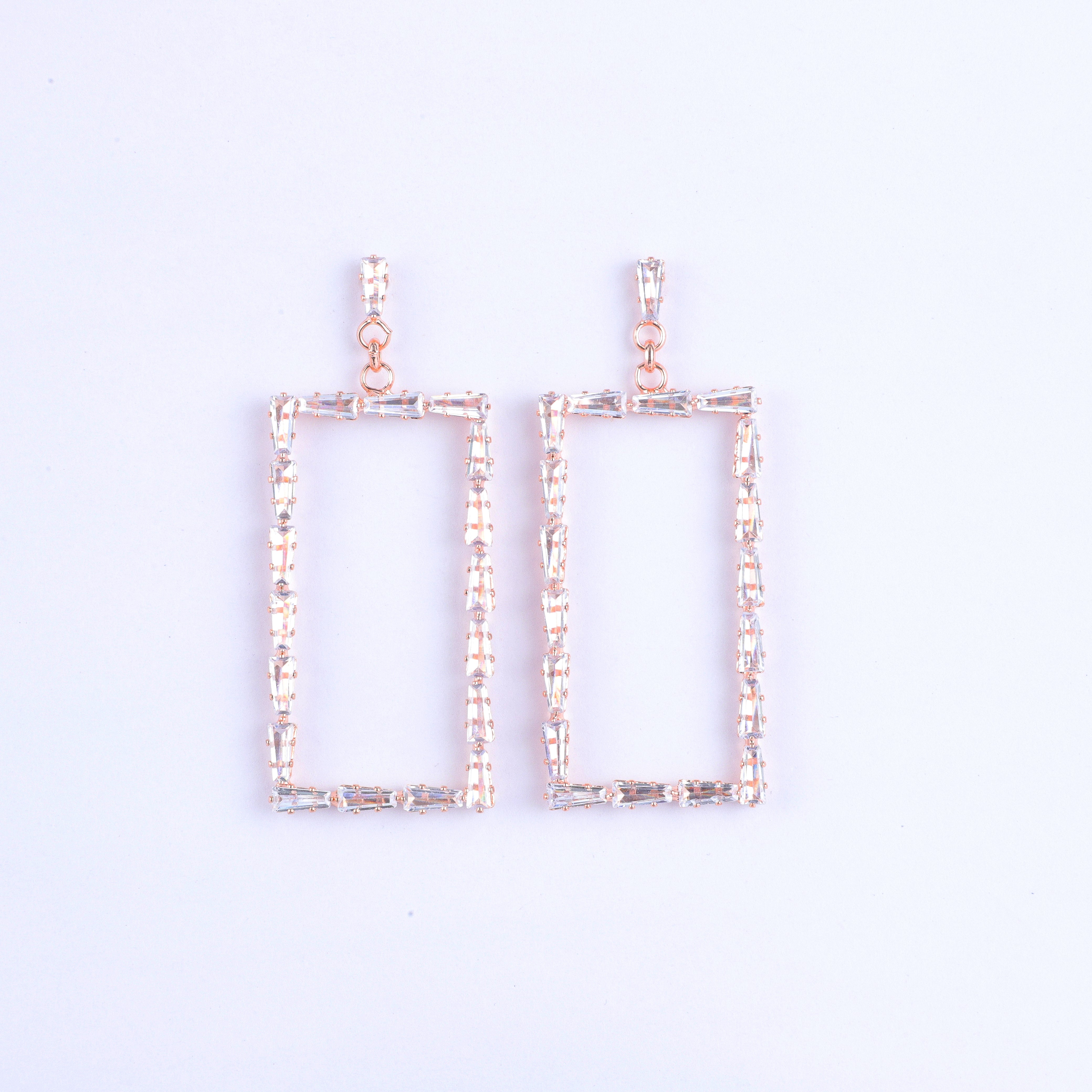 Suspended Square Sparkle Dangles