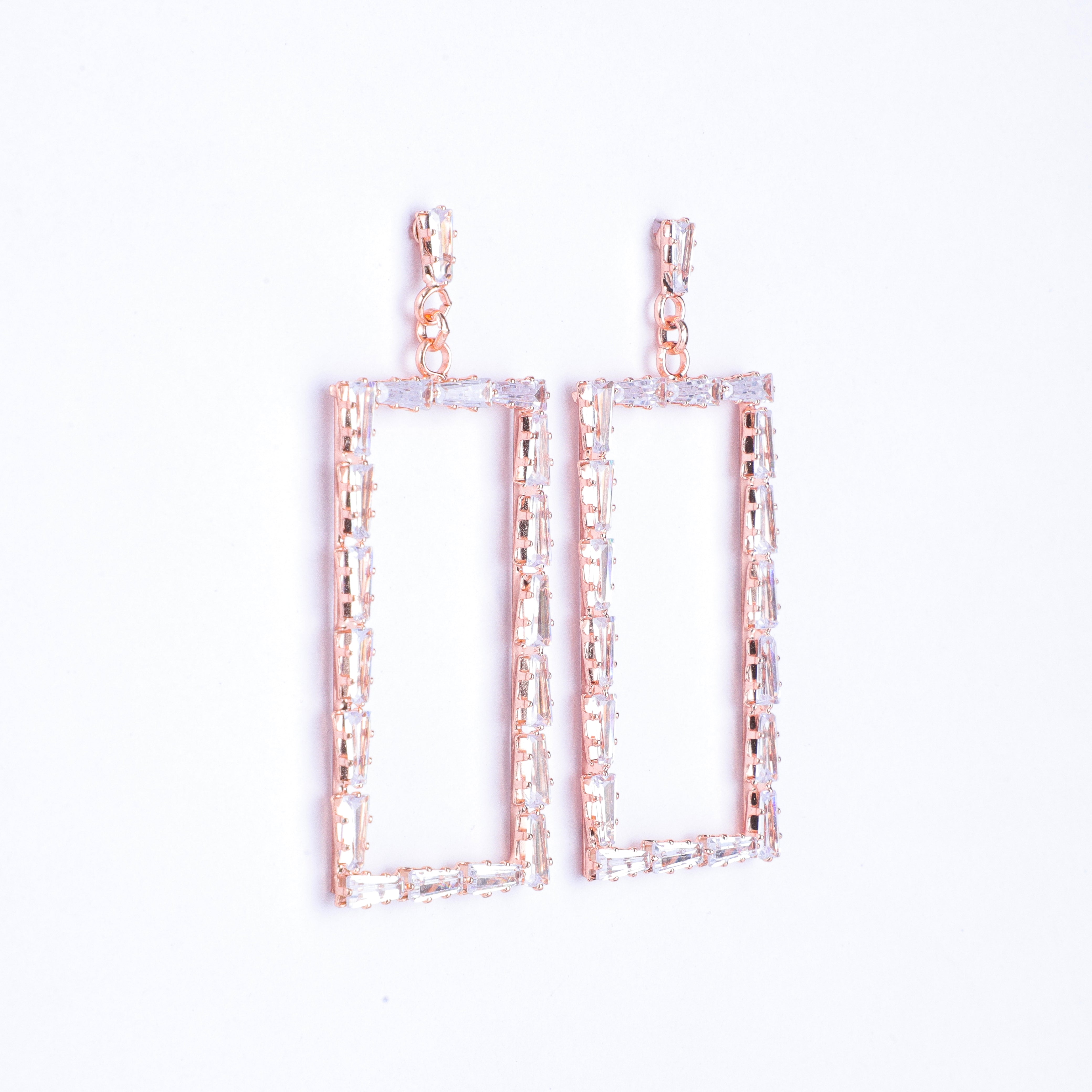 Suspended Square Sparkle Dangles