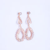 Angular Vortex Zirconia Earrings