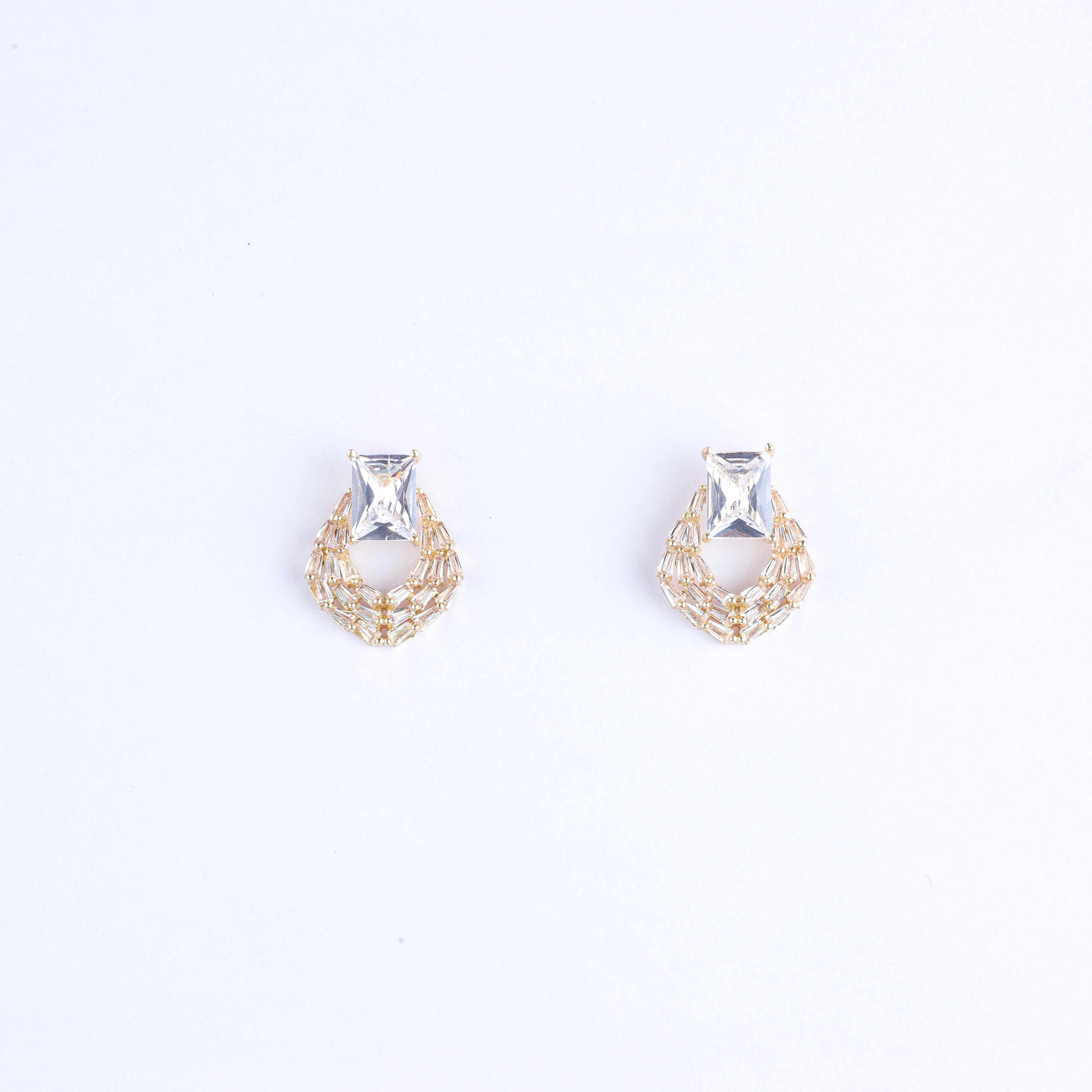 Whispering Winds Zirconia Earrings