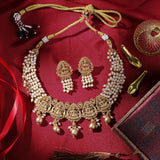 Baroque Gold and Pearl Necklace