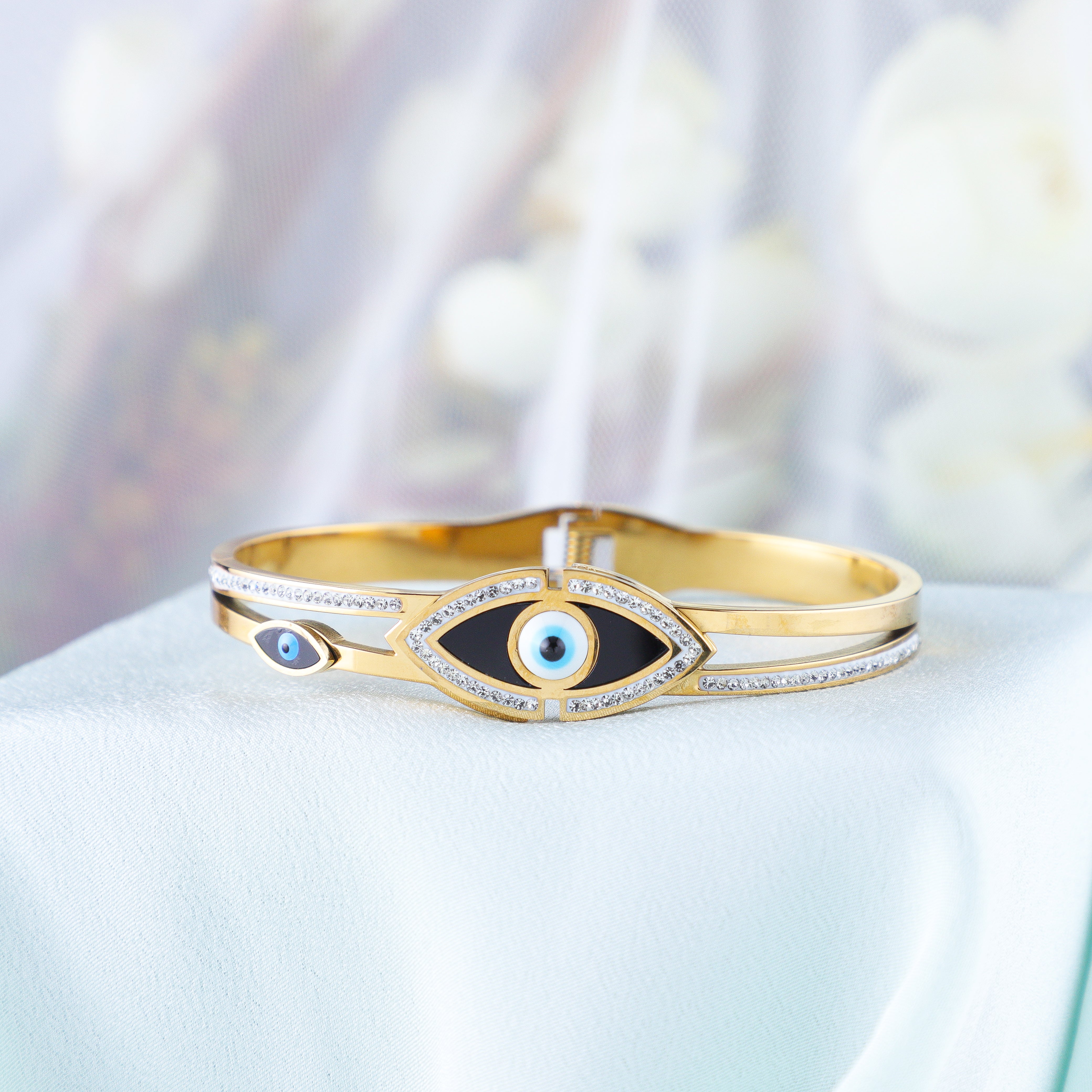 Evil Eye Gold-toned Bracelet