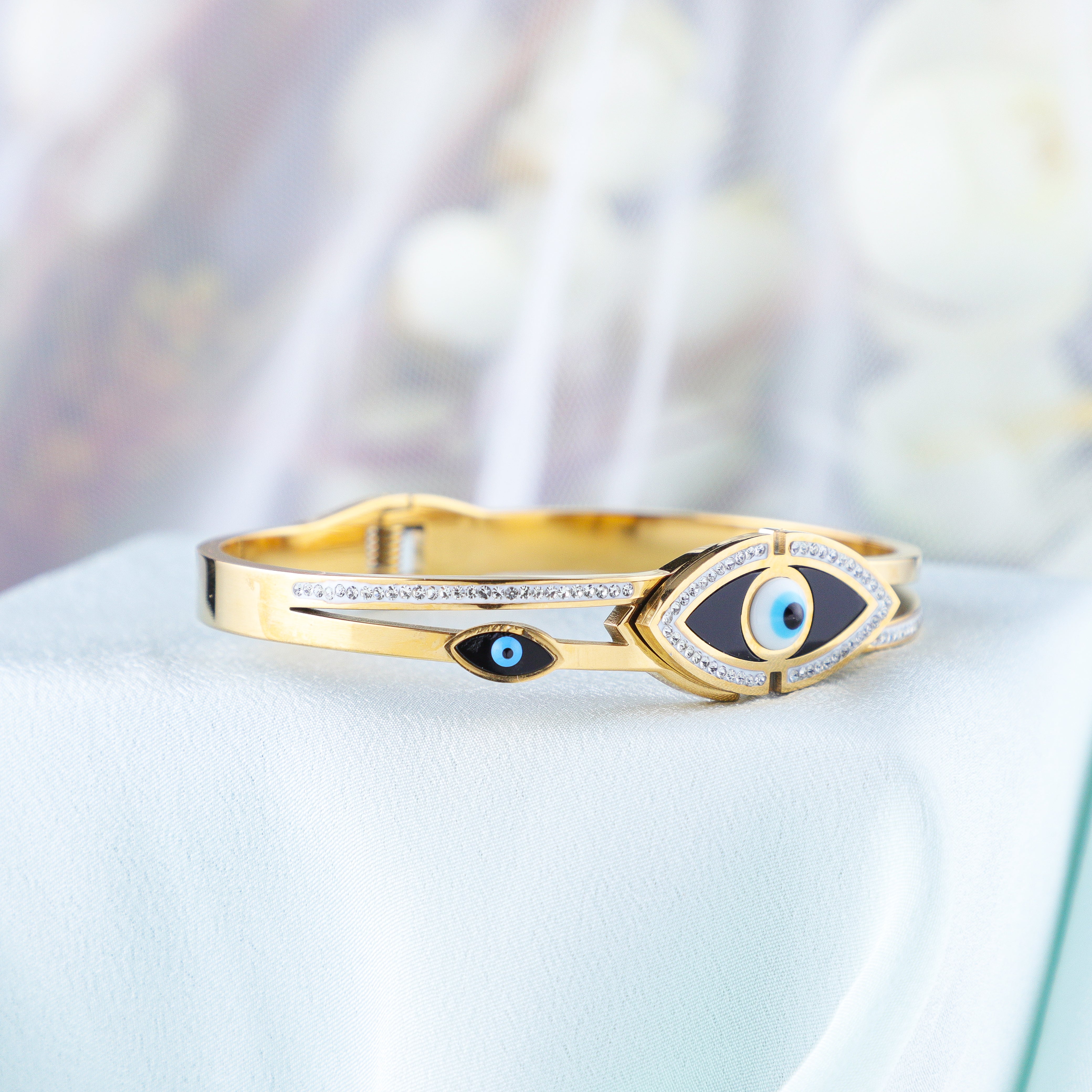 Evil Eye Gold-toned Bracelet