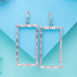 Suspended Square Sparkle Dangles