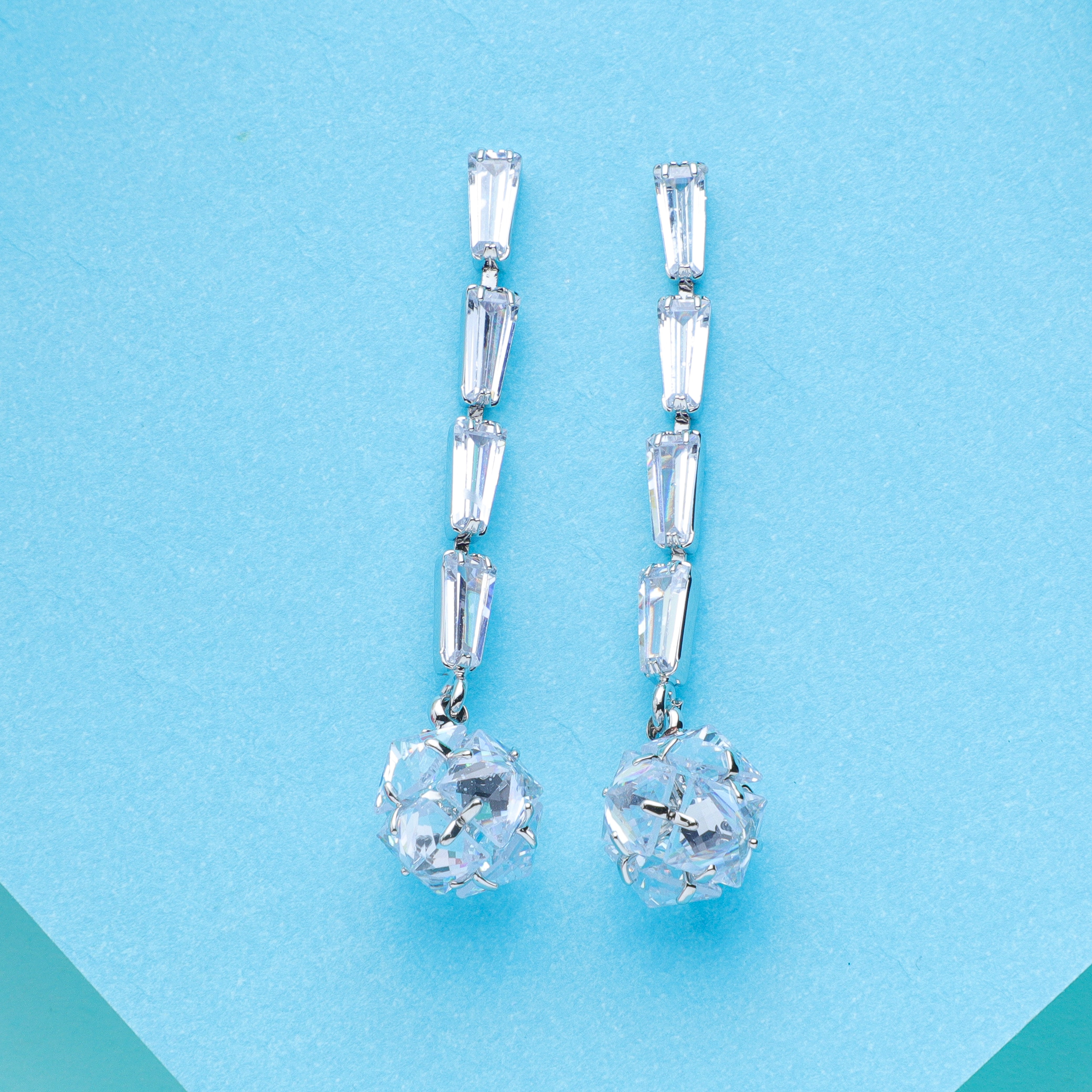 Whispering Breeze Zirconia Dangles