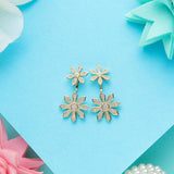 Enchanting Daisy Sparkle Zirconia Earrings