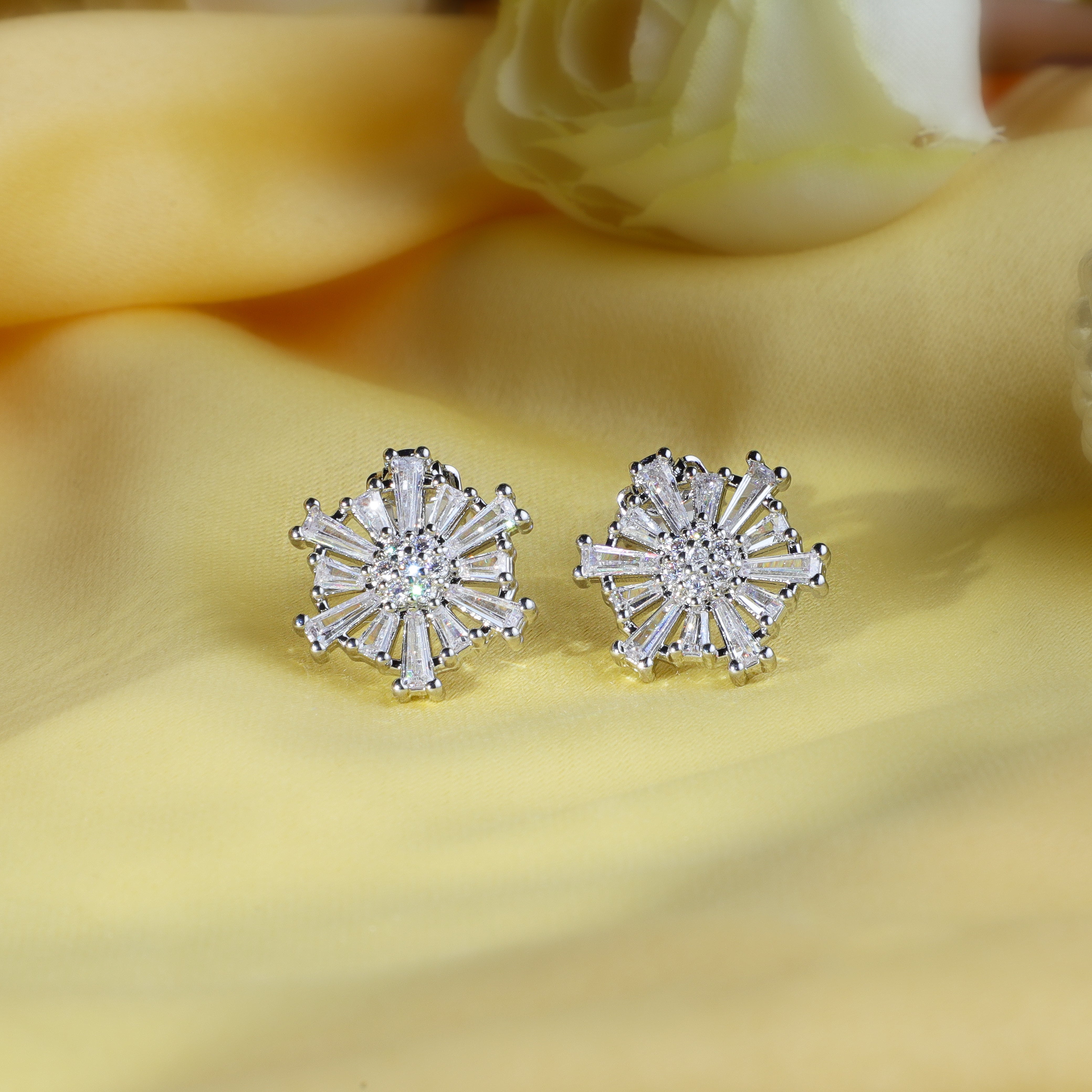 Petals Of Radiance Zirconia Studs