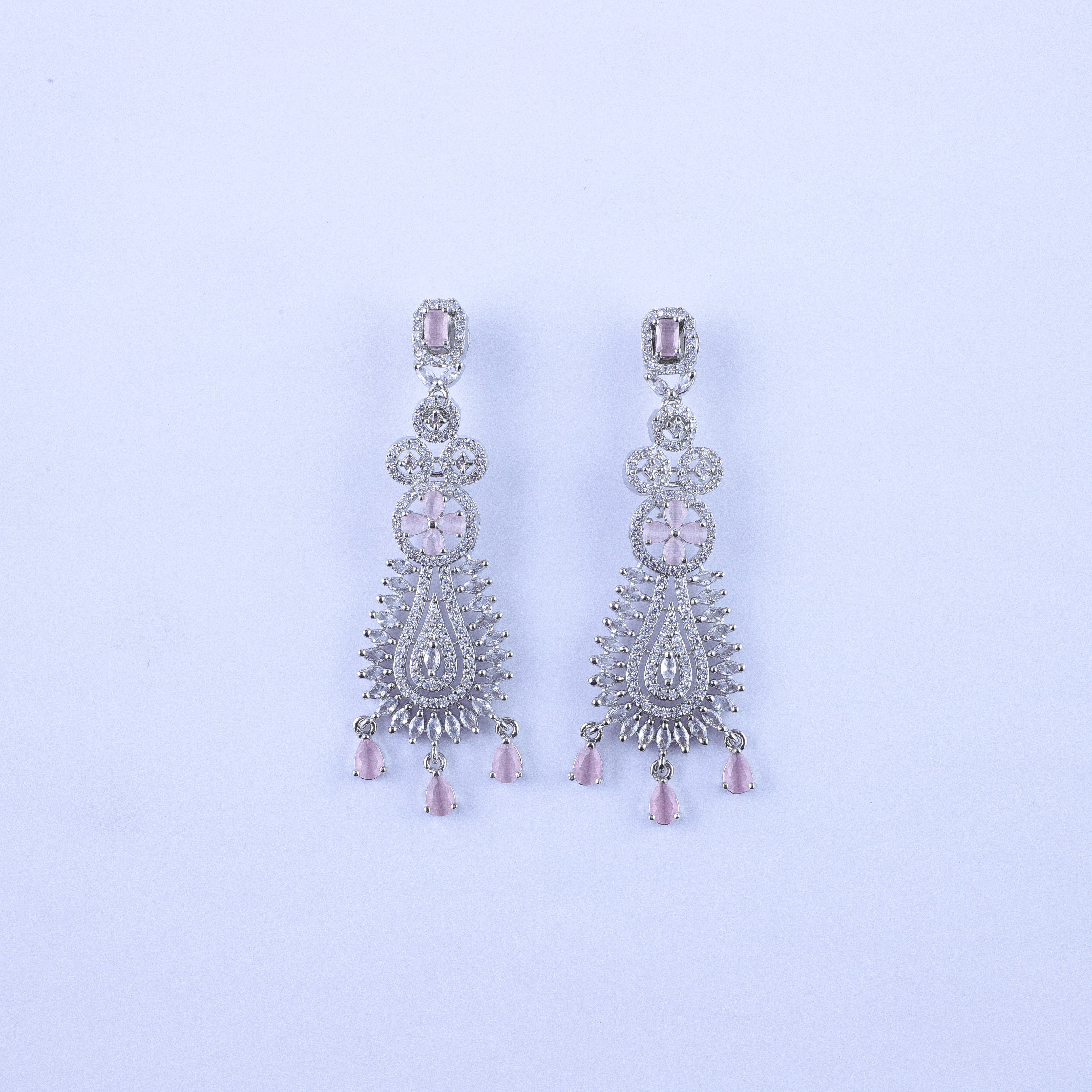 Glamour Glint Zirconia Earrings