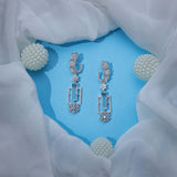 Ethereal Zirconia Silver Gleam Earrings