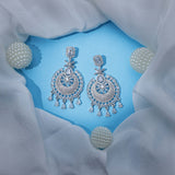 Zirconia Silver Moonlight Sparkling Earrings