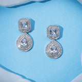 Whimsical Diamond Look Zirconia Earrings