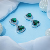 Quaint Emerald Green Drop Earrings