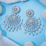 Chandelier Style Zircon Earrings