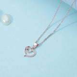 Designer Zirconia Heart Pendant for Girls