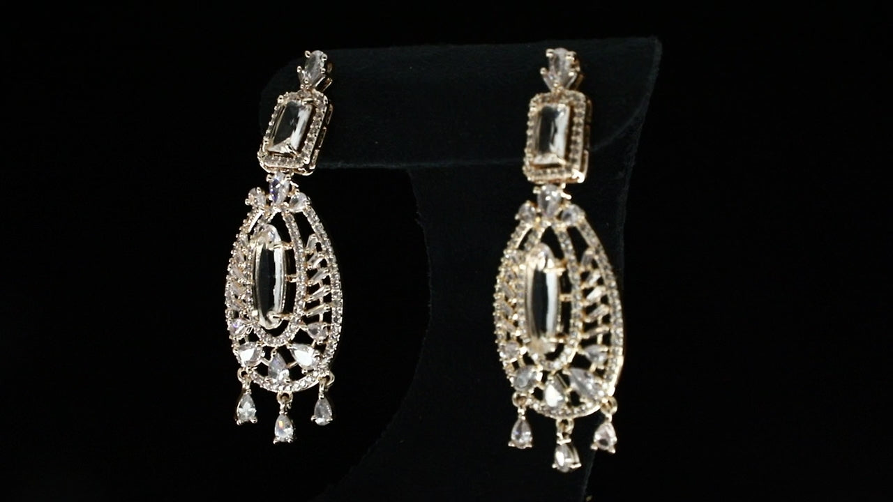 Silver Symphony Zirconia Earrings