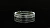 Sparkling Silver Zirconia Bangles (Set of 2)