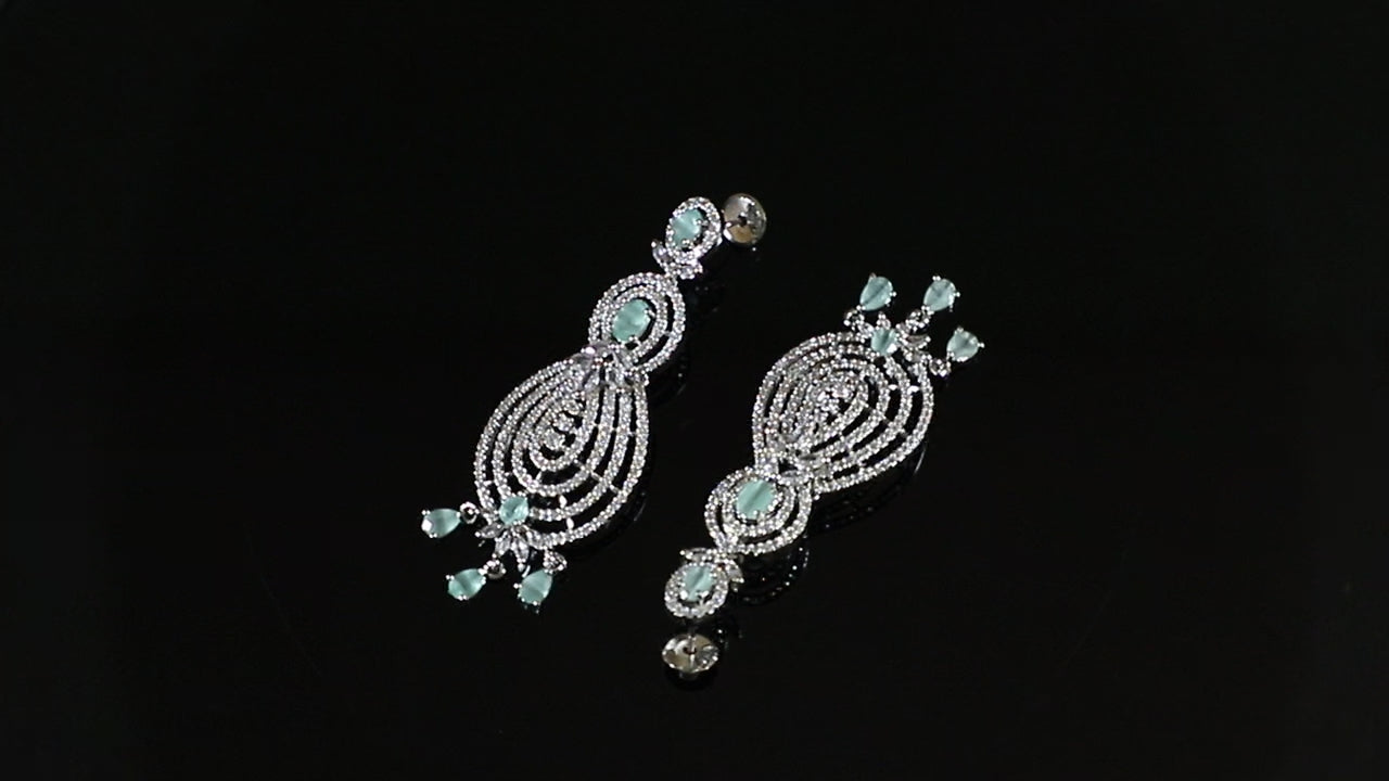 Sky Studded Chic Zirconia Earrings