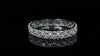 Crystal Pink Silver Zirconia Bangles (Set of 2)