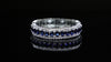 Regal Blue Studded Silver Zirconia Kada (Set of 2)